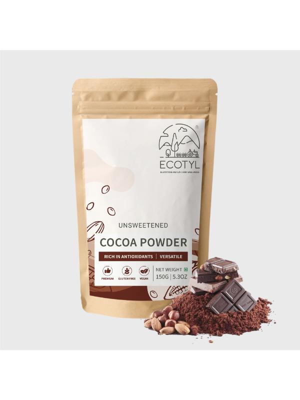 Ecotyl Cocoa Powder | Unsweetened | Perfect for Baking | 150g